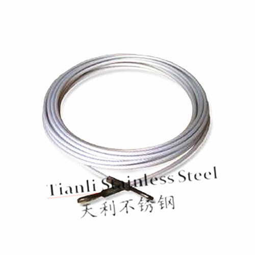 Plastic or pvc coated or galvanzied steel wire rope