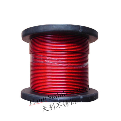 Nylon Coating Stainless Steel Wire Rope 1×7 7×7 7×19