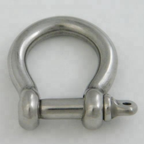 Adjustable D-shackle Ring stainless steel black heavy-duty shackle lock